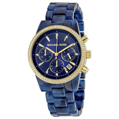 michael kors navy watch womens|michael kors watch femme.